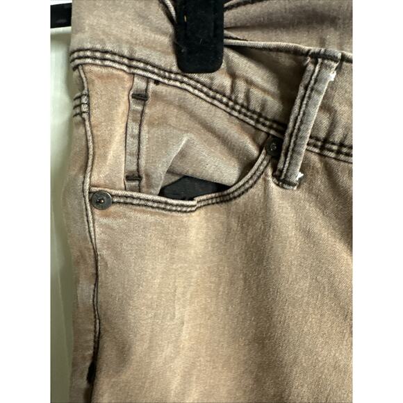 Free People Women’s Jeans Size 26 Brown Skinny Stretch Denim Pants Mid Rise - Picture 5 of 7
